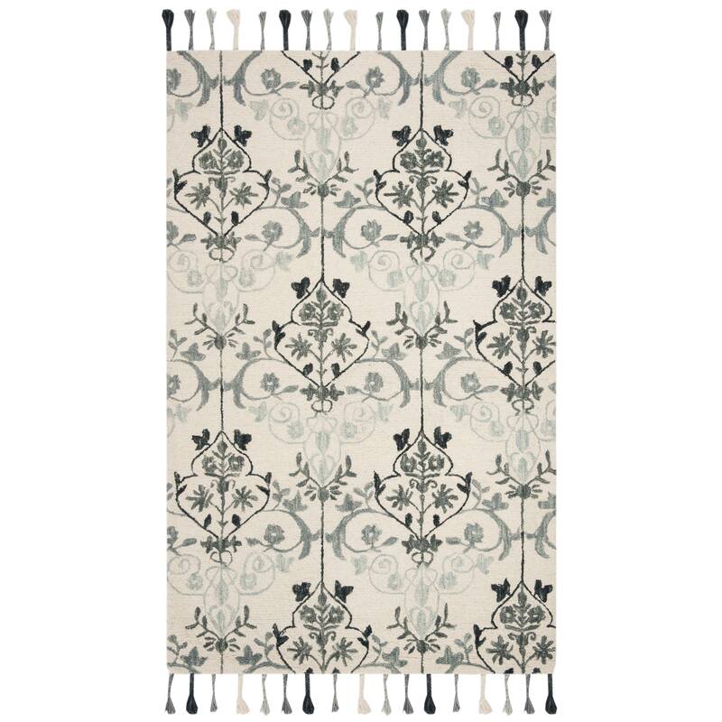 SAFAVIEH Handmade Suzani Uliya Boho Tribal Wool Rug