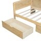 preview thumbnail 5 of 17, Multi-functional Twin Size Daybed Bed Frame with Study Desk Shelf and 2 Storage Drawer