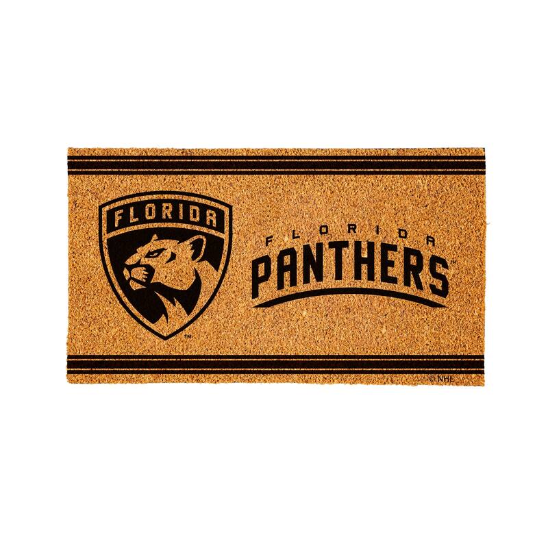 Florida Panthers PVC Door Mat - Black