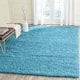 SAFAVIEH Laguna Shag Verdiana Solid Color 2-inch Thick Shag Rug - 8'6" x 12' - Turquoise