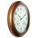 preview thumbnail 4 of 5, The Craftsman Indoor/Outdoor Wall Clock Thermometer 18 inch by Infinity Instruments - 18 x 2.25 x 18