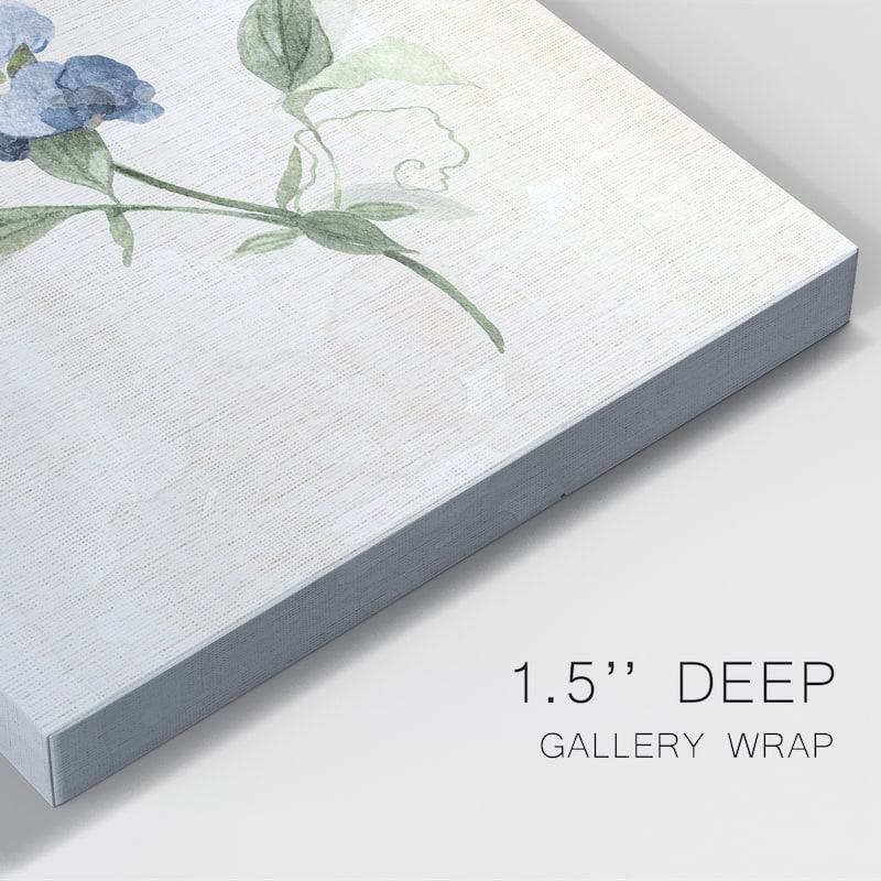 Farmhouse Periwinkle II Premium Gallery Wrapped Canvas - Ready to Hang