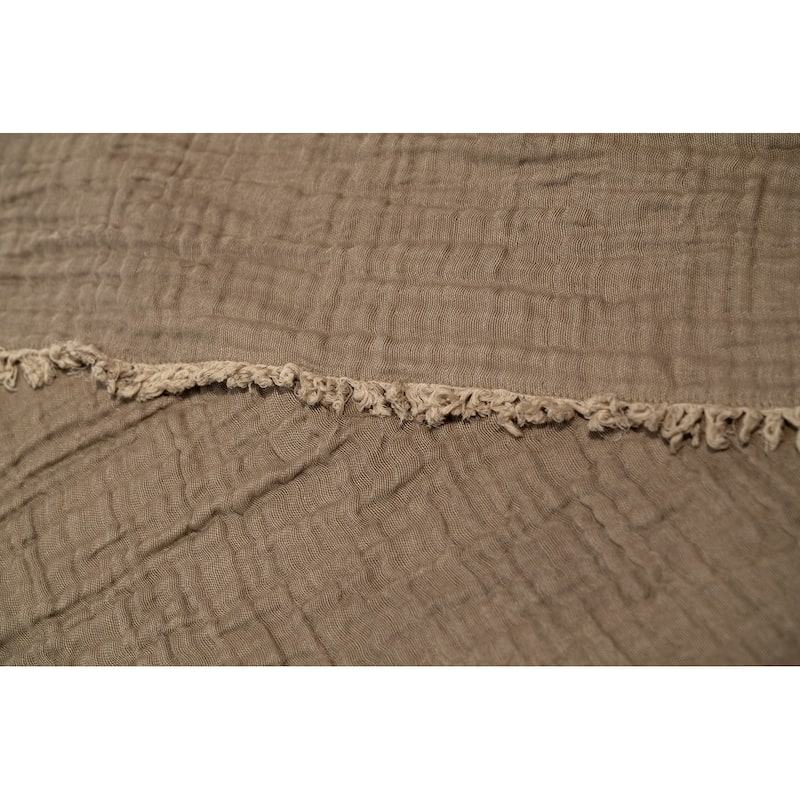 Truly Soft Two-Toned Organic Throw Blanket
