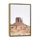 preview thumbnail 2 of 7, iCanvas "Monument Valley" by Sisi & Seb Framed Canvas Print Gold - 26x18
