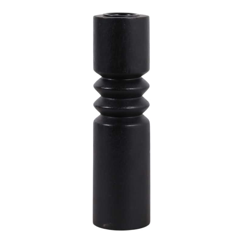 Wood Casual Home Style Decorative Candle Holders with Turned Design - 2" x 2" x 7"
