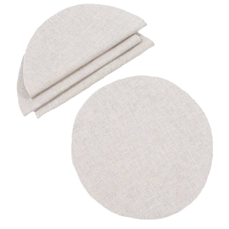 Winter Pinecone & Red Berry Embroidered Placemats - Set of 4