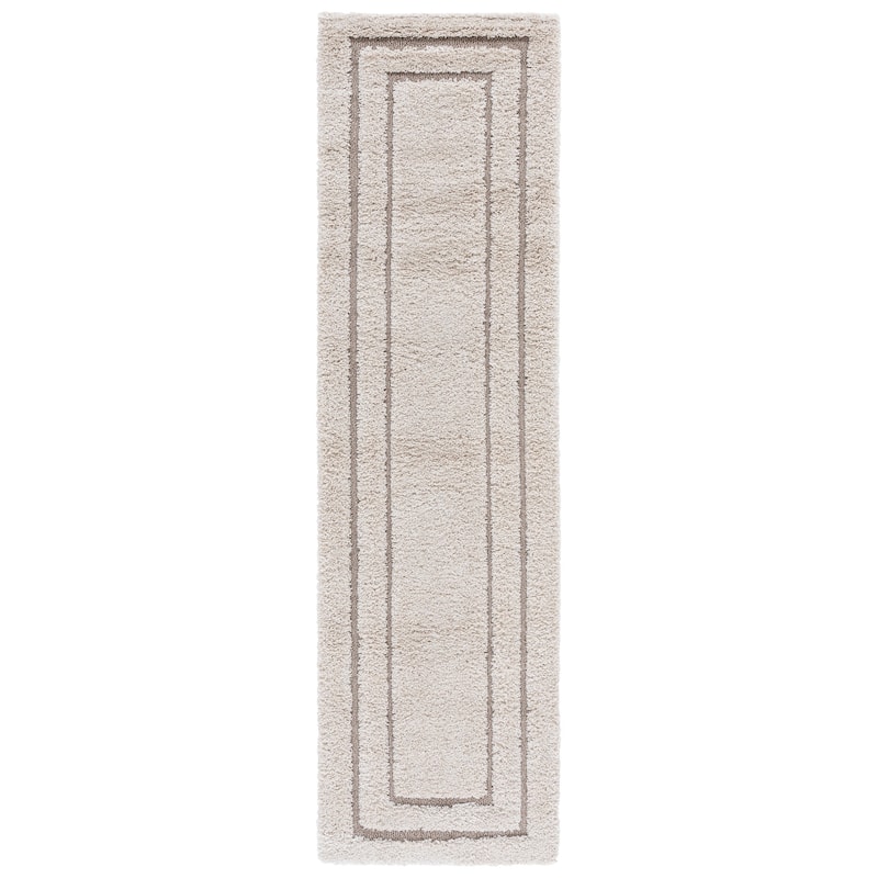SAFAVIEH Florida Shag Carlinde Border 1.2-inch Thick Rug