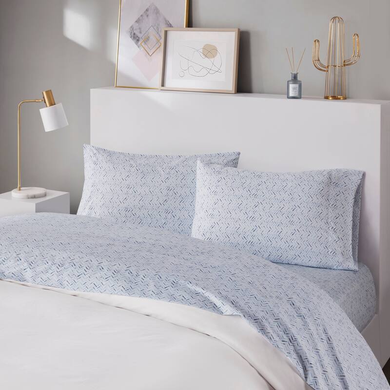 Intelligent Design Printed Microfiber Sheet Set