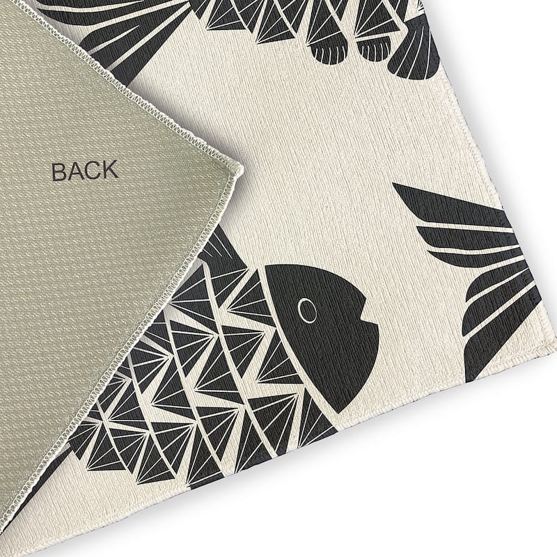 Fish Tales Nautical Indoor/Outdoor Rug
