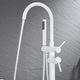 preview thumbnail 5 of 4, Round Double Handle Floor Bathtub Faucet