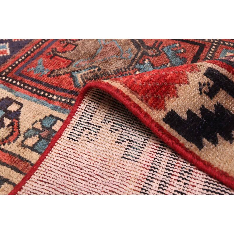 ECARPETGALLERY Hand-knotted Andelz Red Wool Rug - 4'0 x 6'11