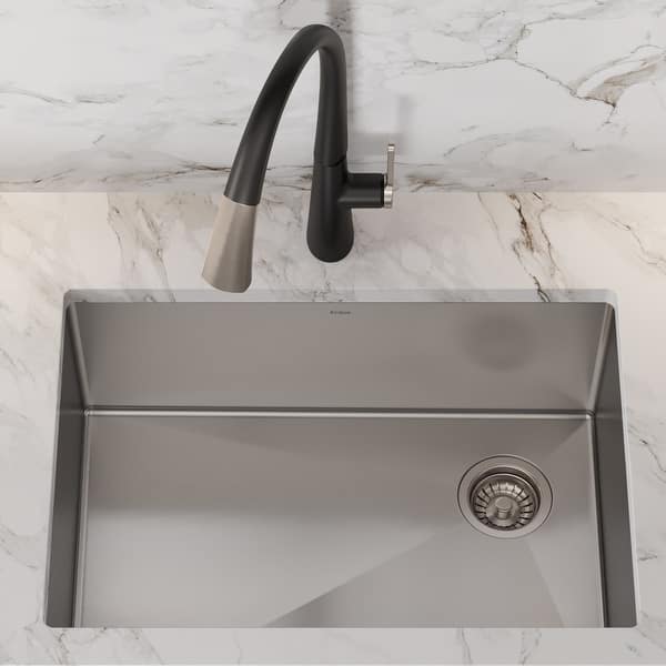 Shop Kraus Standart Pro Stainless Steel 27 Inch Undermount Kitchen Sink Overstock 23561282