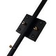 preview thumbnail 5 of 6, Minimalist 2-Lights Swinging Arm Wall Lighting, Adjustable Black Wall Reading Office Lights