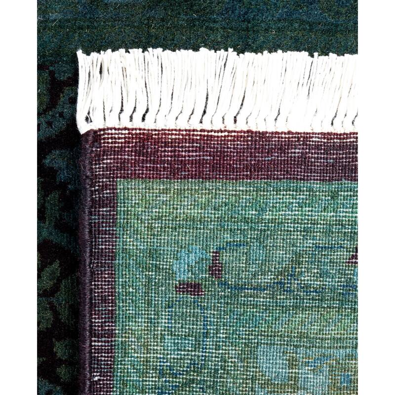 Overdyed One-of-a-Kind Hand-Knotted Area Rug - Red - 2' 7" x 12' 6"