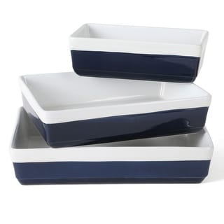Martha Stewart 3 Piece Ceremic Bakeware Baker Set