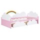 preview thumbnail 3 of 8, Twin Size Platform Bed with Sky-Themed Decor , Sturdy Pine Wood and MDF Construction