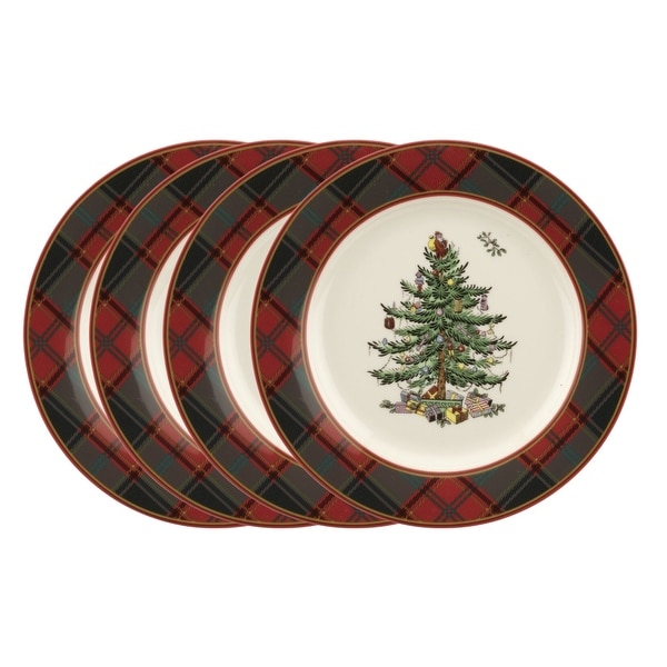 Spode Christmas Tree Tartan Salad Plate - Bed Bath & Beyond - 38401039