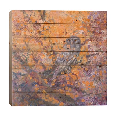 Eyes In Disguise Print On Wood by Iris Scott - Multi-Color