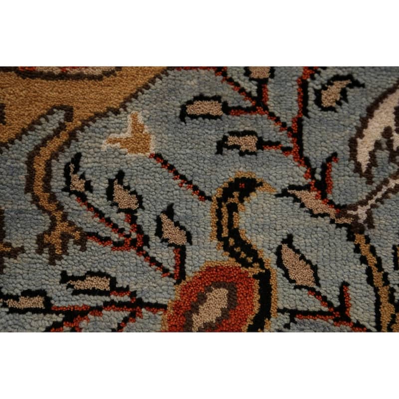 Traditional Ziegler Indian Runner Rug Hand-Knotted Wool Carpet - 2'6"x 7'11"