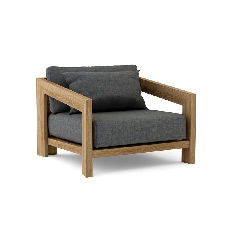 Smyrna Lounge Armchair - Cast Charcoal