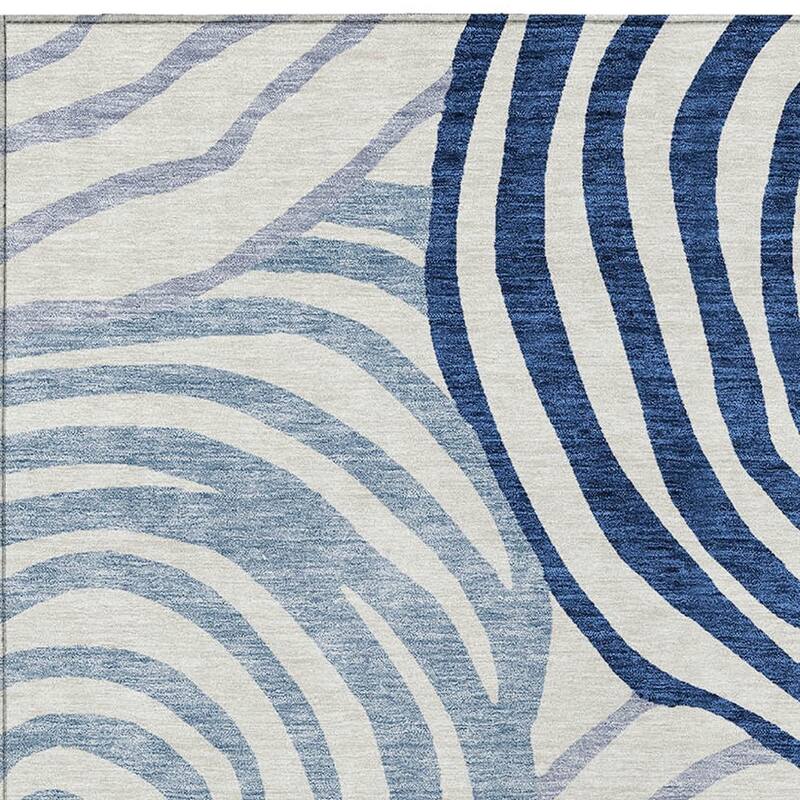HomeRoots Abstract Transitional Rectangle Outdoor Rug