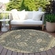 preview thumbnail 29 of 118, Machine Washable Indoor/ Outdoor Traditional Chantille Rug Gray - 8' x 8'