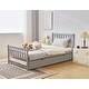preview thumbnail 9 of 20, Single bunk bed with drag bed twin wooden bed pine particle board drag bed