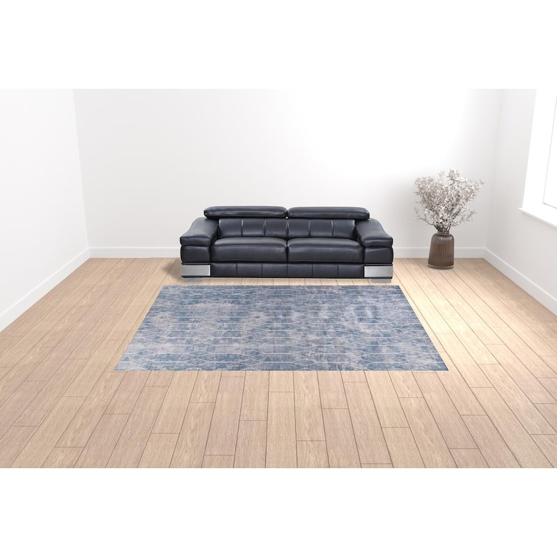 Payi Power Loomed Geometric Area Rug By HomeRoots - 9' x 12'