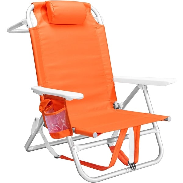 BOSSIN Backpack Beach Chairs for Adults Adjustable high Beach Lounge Chairs with Towel Rack for Outdoor Travel On Sale Bed Bath Beyond 39988939