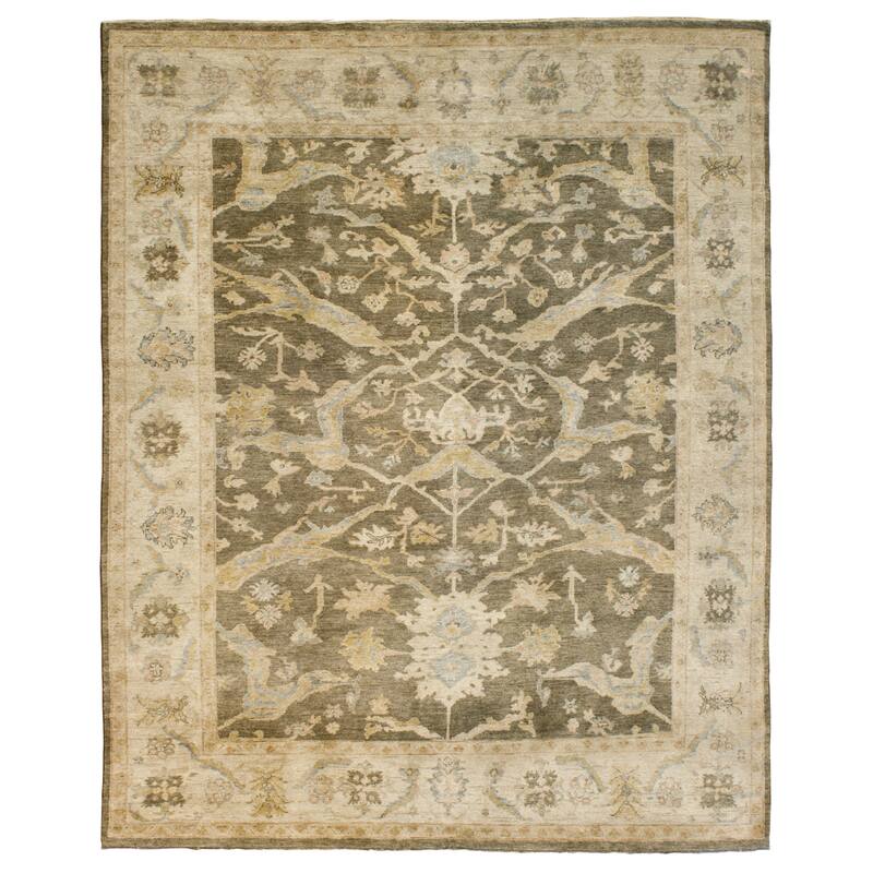 Traditional Multi-Colored Hand-Knotted Wool Area Rug - 2' x 3' - Multi-Colored