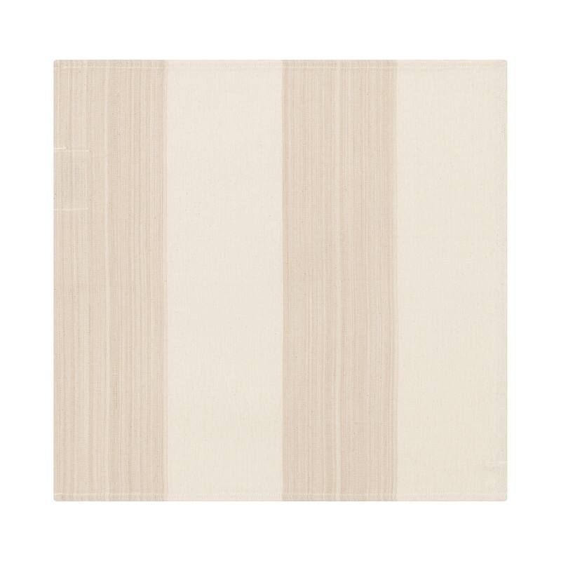 French Home Set of 4 Cream and Tan Striped Napkins - 16" x 16"