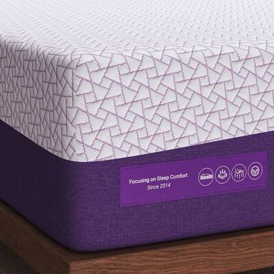 Sersper 12 Inch Cooling Gel Memory Foam Mattress,Breathable and Skin Friendly, Adjustable Bed Compatible
