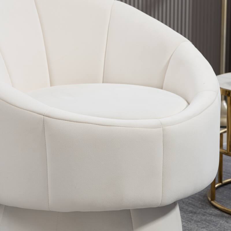 Upholstered Swivel Accent Chair Armchair