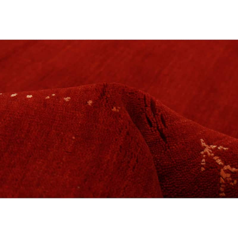 Kashkuli Gabbeh Red Rug 4'6" x 6'6" - 4'6 x 6'6