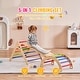 preview thumbnail 18 of 42, Wood Climbing Toy Set Pine 5-in-1 Play Gym for Kid's
