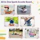 preview thumbnail 4 of 7, Gymax Children Balance Board Sitting Scooter Board 4-Pack PP Floor