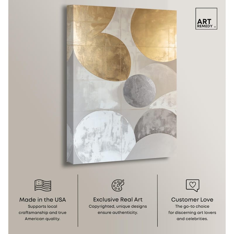Golden Sequence II Canvas by Art Remedy, Gallery Wrapped