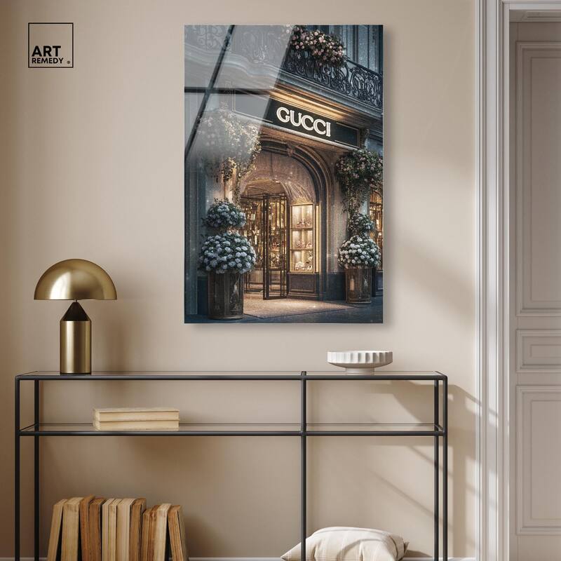 Illuminated Luxury Store Acrylic by Art Remedy, Ready to Hang