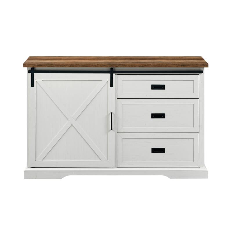 Middlebrook 56-Inch Sliding X Barn Door Sideboard