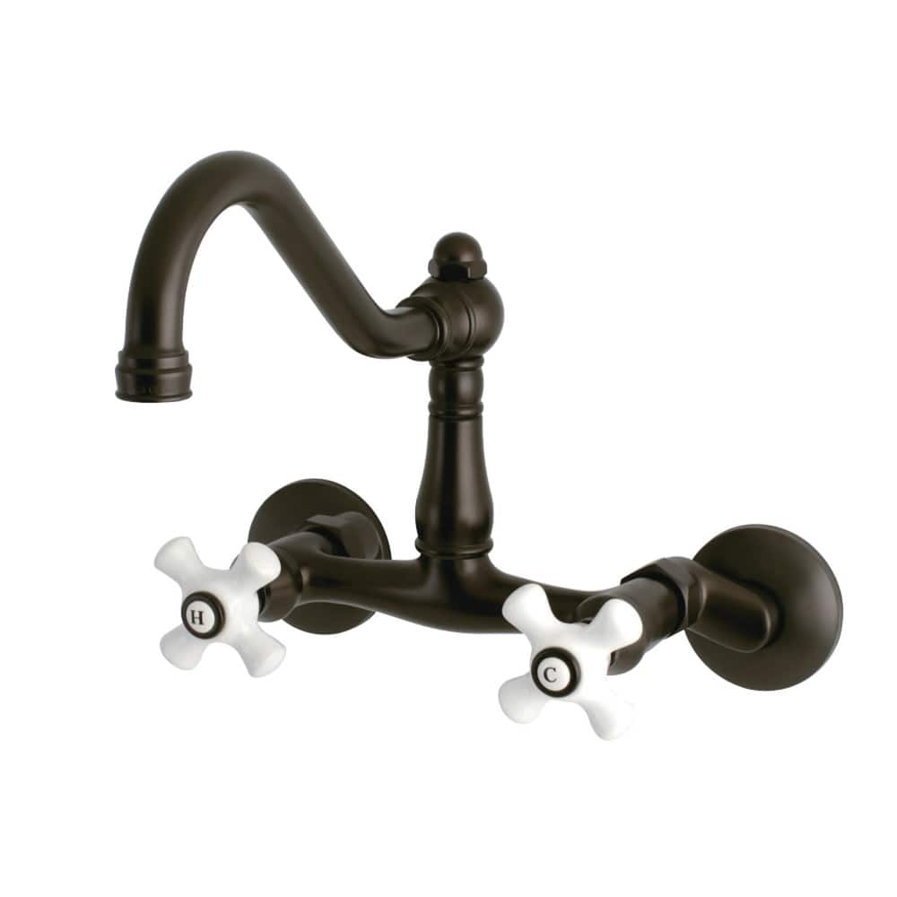 Kingston Brass Vintage 1.8 GPM Wall Mounted Bridge Kitchen Faucet