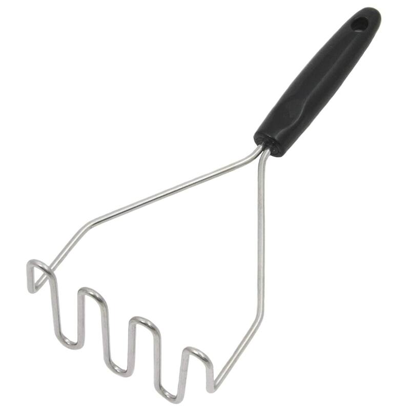 Chef Craft Select Stainless Steel Wire Hand Masher - Great for Mashed Potatoes, Avocado, Beans and More - 1 Pack