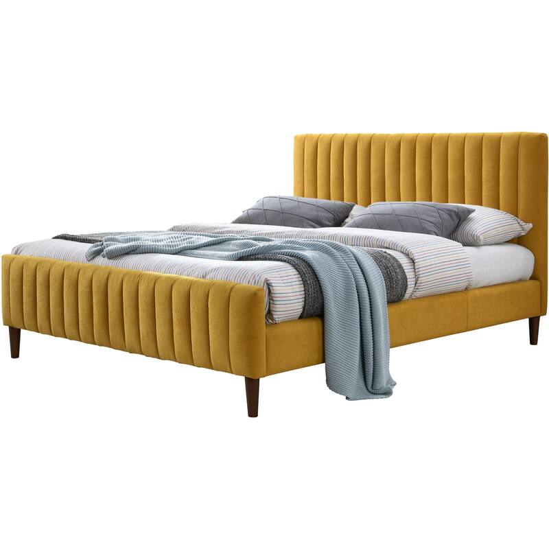 Omax Decor Spencer Upholstered Queen Platform Bed