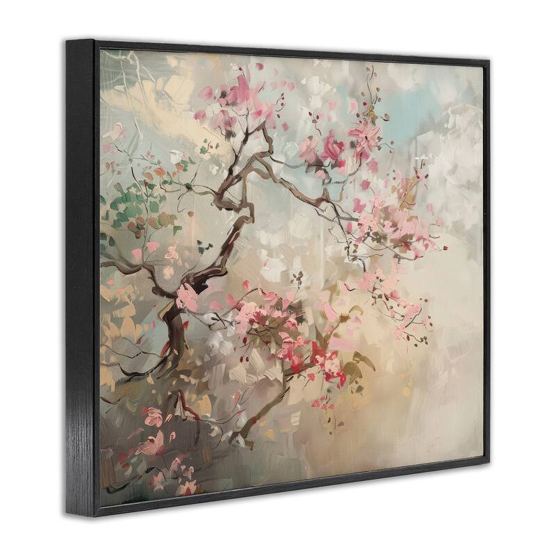 Stupell Wild Cherry Blossoms Tree Framed Giclee Art Design By Arlington Prints