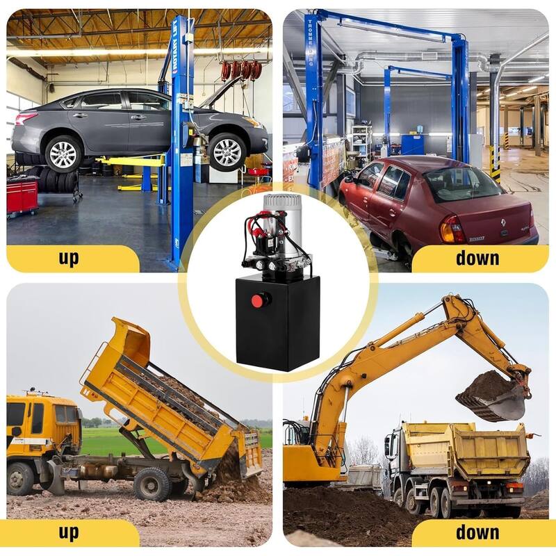Double Acting Hydraulic Pump Power Unit 12V