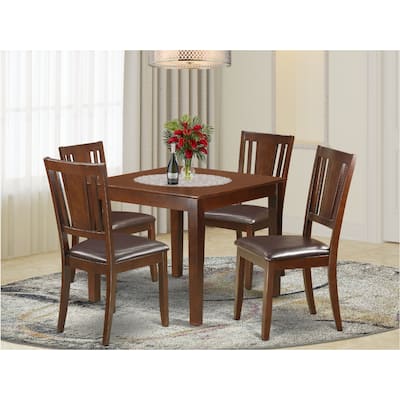 Dining Table Set - Kitchen Table with Chairs - Small Square Table & 2 Chairs - Home Dining Furniture