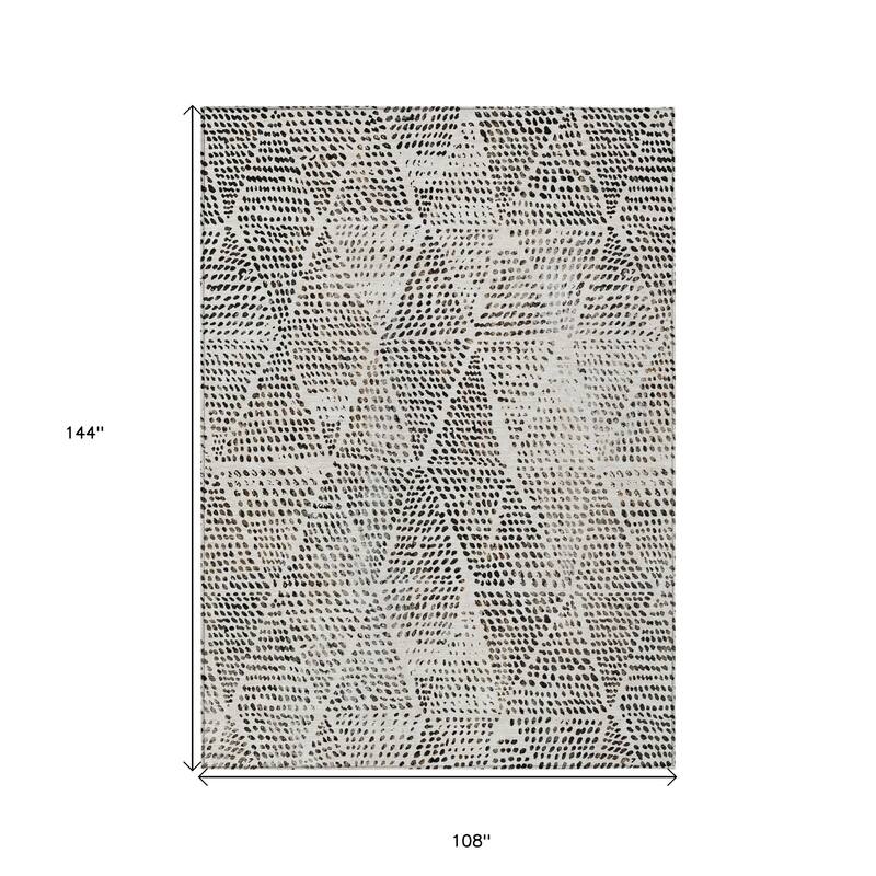 HomeRoots Geometric Transitional Rectangle Outdoor Rug