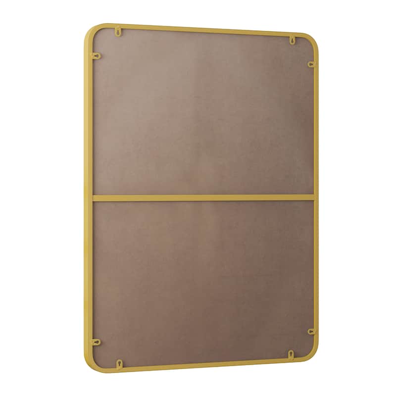 Laro Modern Metal Framed Wall Mirror by GDFStudio