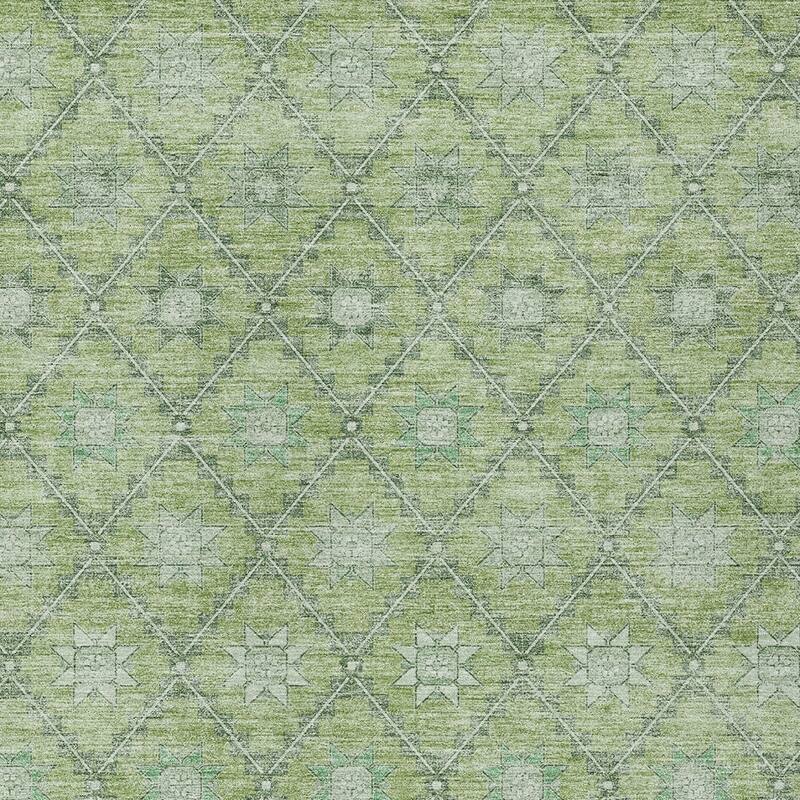 HomeRoots Floral Transitional Rectangle Outdoor Rug