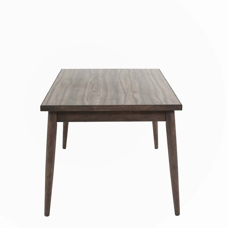 Contemporary Walnut Finish 1pc Dining Table