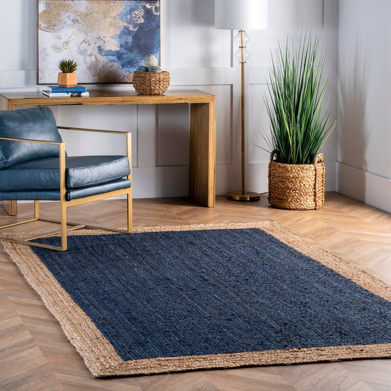 Nuloom Eleonora Casual Jute Area Rug - 3' x 5' - Blue